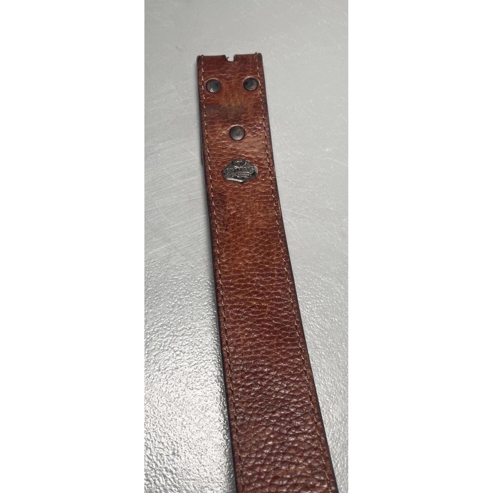 Cavender's Men's Brown Genuine Leather Belt Size 48 NO BUCKLE